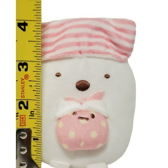 Sumikko Gurashi Shirokuma Polar Bear Plush Bunny Pink White Night Cap Pajamas - Picture 11 of 11